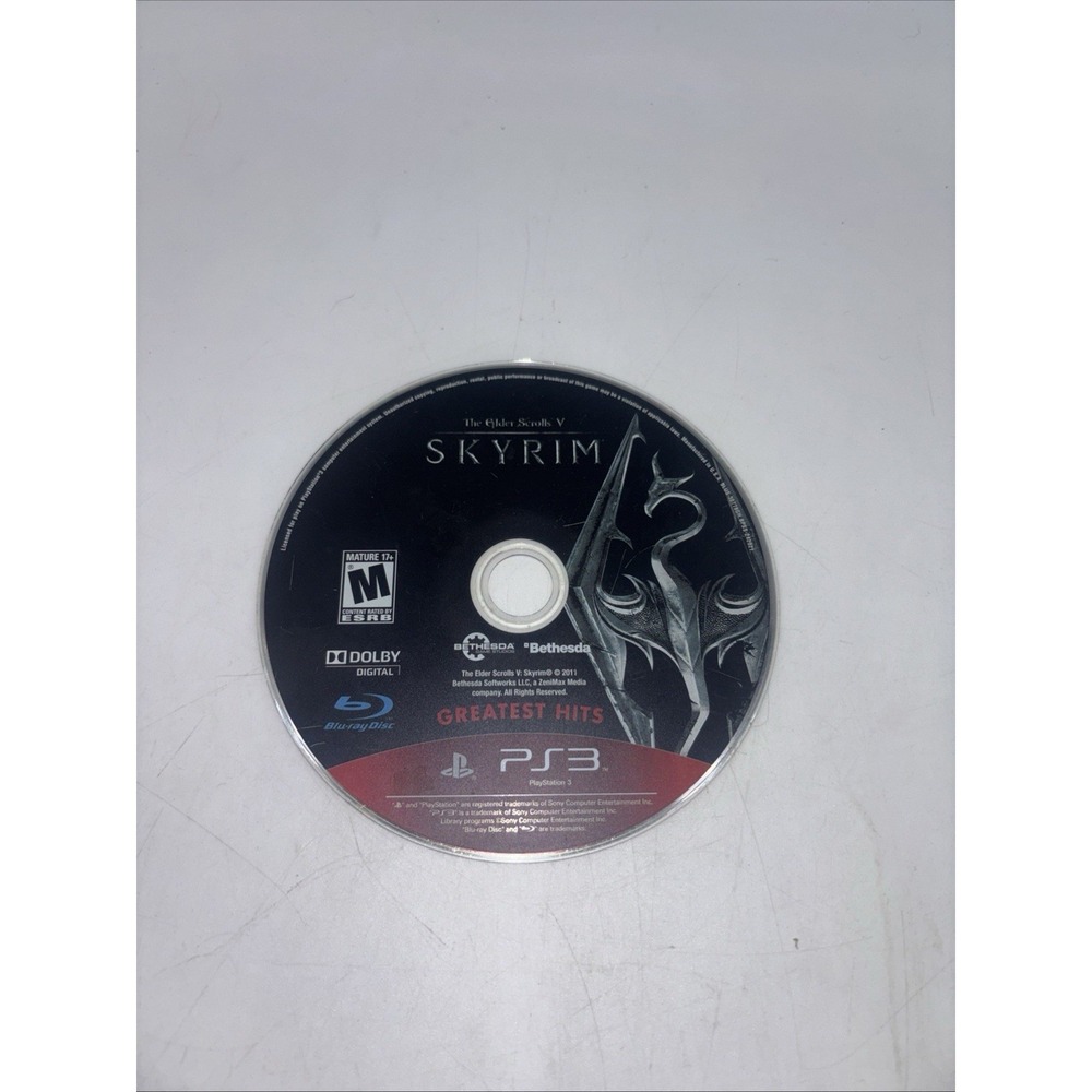The Elder Scrolls V: Skyrim Greatest Hits Sony PlayStation 3 PS3 Disc Only